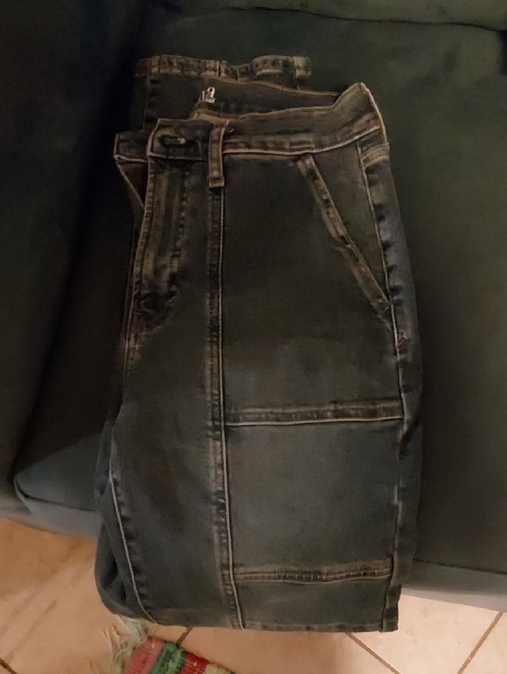 Womens Dark Blue Casual Denim Jeans Ana